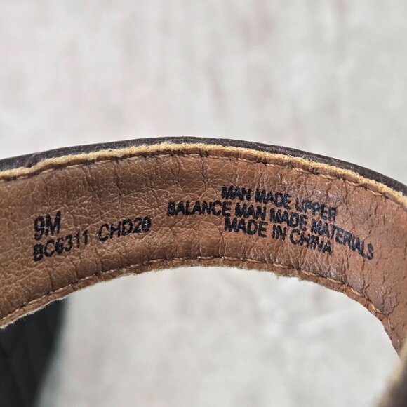 B.O.C. Toe Loop Sandals Sz 9 Brown Indie Boho Comfort Open Toe Flip Flop Slides - Picture 8 of 11